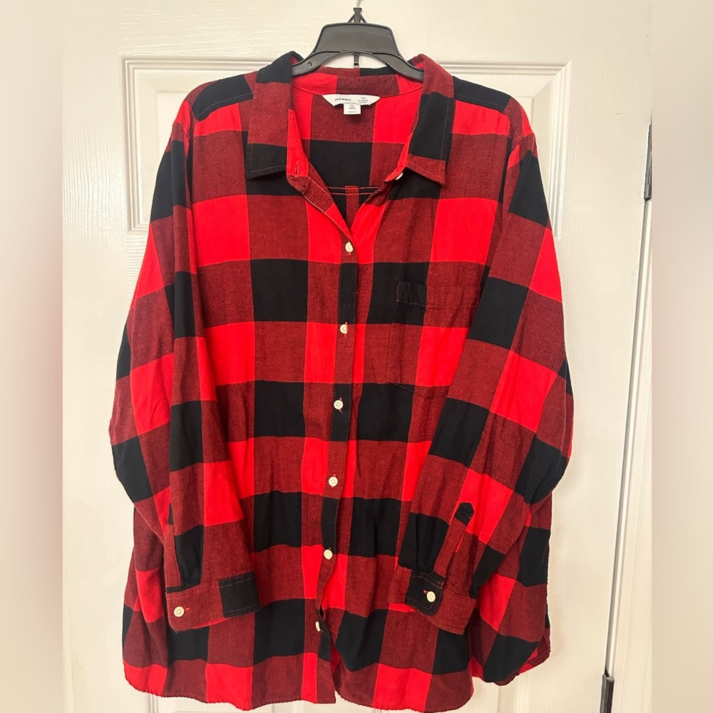 Women’s Plus Size Old Navy Plaid Flannel-3X
